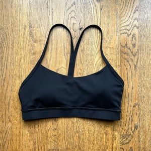 Lululemon Flow Y Bra Black 6 EUC